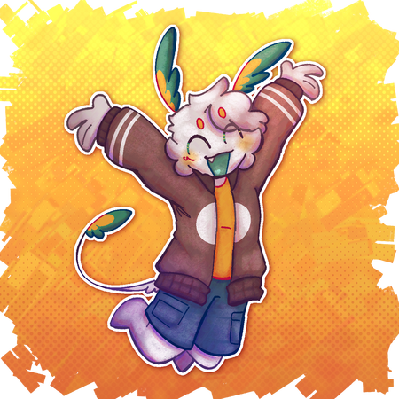 Fullbody • Rendered • Patterned BG